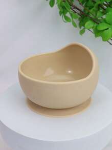 Thickened Silicone Bowl, Suction Cup Bowl Heat-Resistant Food Bowl, Feeding Tableware Complementary Food Bowl,