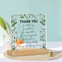 1pc Women's Thank You Gift, Men's Desktop Decor, Motivational Gift, Acrylic Desktop Accessory, Retirement/Farewell Gift, Thank You Gift For Colleague, Teacher, Nurse, Employee (Fresh Style)