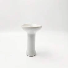 Bol pour Narguilé Accessoires de narguilé pratiques 100% argile brute avec glaçure Bol à chicha facile à nettoyer (Blanc)
