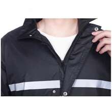 Adult Rain Suit Set, Two-Piece Full Body Waterproof Reflective Rain Jacket And Pants, Outdoor Construction Work Rainwear