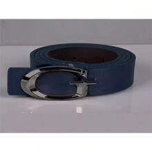 男女通用休闲时尚设计师 PU 皮带，高品质奢华金色字母 G 扣，是夏季节日、学校的理想礼物