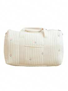 1 pezzo Borsa mamma personalizzata con ricamo a disegno di orsetto, borsa maternità e per bambini di grande capacità personalizzata con ricamo, borsa fasciatoio con motivo carino a cartoni animati, borsa a tracolla multifunzione alla moda per mamme, adatta per uso quotidiano e come regalo per famiglia, amici, neomamme, forniture scolastiche, di grande capacità, versatile, multifunzione, colorata, carina, adorabile, sobria, divertente, kawaii, stile Y2K, minimalista, per pendolarismo, casual business, basic, personalizzata, unica, regali ideali per lui, regali ideali per lei, per lei, famiglia, amici, fidanzata, per anniversari, per compleanni, per vacanze/viaggi, per attività all'aperto/uscite/viaggi/escursioni/stadio/sport/arrampicata, per lavoro/pendolarismo/ufficio