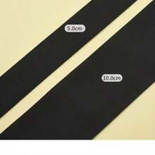 لفة (2-5) ياردة بالحزمة بحزام مرن منسوج بعرض 1.5/2/2.5/3/4/5 سم باللونين الأبيض والأسود، حزام مطاطي لخياطة الملابس والتفصيل وخياطة الألسنة والأشرطة