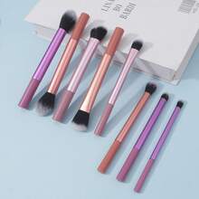 8 Professional Makeup Brush Set With Loose Powder Brush And Blush Powder Brush - Multicolor - View 4