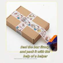 Sanrio 2pcs/1pc Hello Katie Cute Cartoon Packing Adhesive Tape, Gift Box Express Package Sealing Decorative Tape, Candy Cat Cartoon Lovely Personalized Gift Box Packing Tape, School Supplies,Back To School