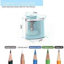 Pencil Sharpener Electric Pencil Sharpener For Kids, Blade To Fast Sharpen, Suitable For No.2/School/Classroom/Office/Home (Black)