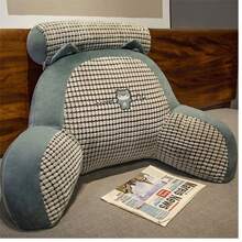 Samtiges Kopfteil-Kissen, Soft-Bag, Taillen-Schutzkissen, großer Rückenstütze, Schwangerschafts-Sofa-Kissen, Schlafsaal-Bett-Lesekissen, Taillen-Schutzkissen, Kissen, Lendenkissen Raumdekoration, ästhetische Raumdekoration, Wohndekoration, Wohnzimmer-Dekoration, Stuhl, Bürostuhl, Sitzkissen