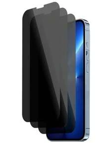 3 件装防眩光钢化玻璃前膜手机屏幕保护膜适用于 16 15 14 13 12 11 Pro Max XR X XS Max 7 8 Plus 手机保护防窥玻璃