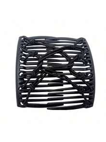 可伸缩双层弹性发梳，隐形发夹，女士发饰，美发工具