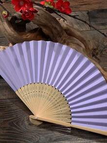 30 piezas/15 piezas Set de abanicos plegables decorativos de color rosa, incluye 5 piezas/10 piezas de abanicos, 5 piezas/10 piezas de tarjetas de agradecimiento y 5 piezas de bolsas de organza, elegante abanico de mano de estilo chino vintage de bambú con tarjetas de agradecimiento y bolsas de organza, adecuado para bodas, despedidas de soltera, cumpleaños, recuerdos, decoración al aire libre, fiestas DIY y actuaciones festivas