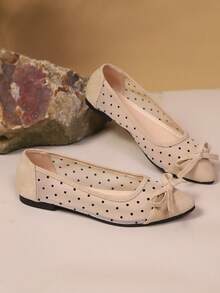 Women's Breathable Mesh Pointed Toe Colorblock Flats, Comfortable Minimalist Modern Casual Street Style Versatile Loafers (Size Runs Small, Narrow Feet, Suggest Ordering 2 Sizes Up) - Apricot - View 6