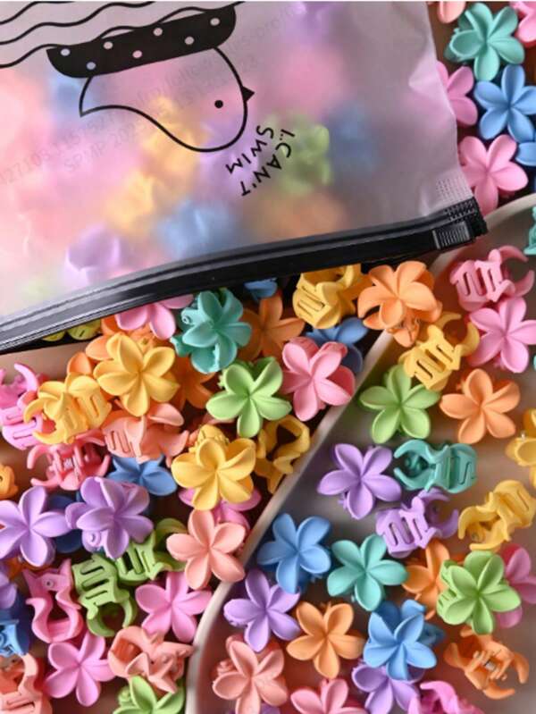 30 Stück/Set bunte Blumen Haarklammern, Mini Haarklammern süße Haarzubehör für Pferdeschwanz, Prinzessinen-Stil Haarzubehör, für Frauen, Herbst, Reisen, Haarstyling-Werkzeuge, Frauenzubehör, Haarsachen, Herbst, Haare, Haarzubehör, Haarzubehör für Frauen, Reisen, Haarzubehör, Frauenzubehör, Haaraccessoire, Haarzubehör für Frauen, Haarstyling-Werkzeuge, Haarsachen, Sachen, Schönheitszubehör, Geschenke, Reisen, Geschenke für Frauen, Haarsachen, Strumpfwaren-Füllungen