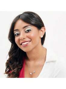 Sanrio 1 Pc Hello Kitty Women Clear Crystal Stud Earrings - Silver Plated Hello Kitty Earrings