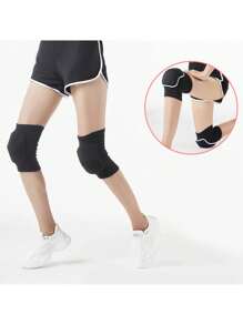 1 par de rodilleras deportivas para hombres, mujeres y niños, protección para rodillas, rodilleras para baile, yoga, voleibol, fútbol, carrera, ciclismo y tenis