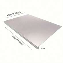 1pc Stainless Steel Kitchen Rolling Dough Board, Cutting Board, Fruit Block, Large Size Pastry Kneading Board, Household