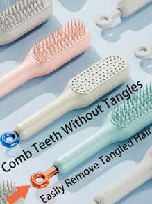 Retractable Magic Comb For Scalp Cleaning Without Damaging Hair, Portable Hairdressing Massage Comb, Household Anti-Static Hair Comb, Hair Brush, Hairdressing Comb, Rotating Telescopic Comb, Hair Straightening Comb, Massage Comb, Gentle On Scalp, Easy Clean Magic Hairbrush,For Scalp Cleaning, Anti-Static, Portable, Volumizing Scalp Massage Brush, For Travel,Outdoor,Sport,Office,School,Hair Clips,Hair Accessories