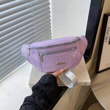 Bolsa de cintura feminina da moda casual para deslocamento esportivo bolsa de ombro portátil crossbody com vários bolsos, bolsa para telefone