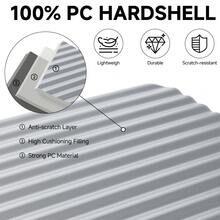 Sea Choice Front Opening Luggage 20 Inch PC Hard Shell Suitcase Hand Luggage Front Open With YKK Zipper TSA Lock 4 Wheels Computer Compartment USB Charging Ports & Cup Holder - Silver - View 4