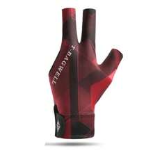 1 pieza Guantes profesionales de billar para hombres con tres dedos, de seda de hielo transpirable y antideslizante, set individual para mano izquierda, guantes de tenis de mesa para mujeres T3