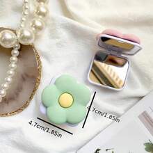 Flower Phone Stand | Waterproof PVC|, Multiple Color Flower Designs, Retractable Ring Stand With Makeup Mirror |, Multiple Cream Colors, A Phone Stand That Combines Fashion And Practicality Compatible With IPhone, Android Phone, Gift For Birthday, Family, Friends Push-Pull Phone Grip, Phone Holder, Phone Accessories - Multicolor - View 12