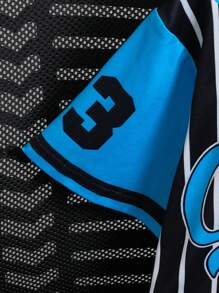 2pcs Boys Outdoor Sports Set, Baseball Jersey Style With 23 Number Letter Calitainia Stripe Print Short Sleeve Top And Shorts, Spring/Summer