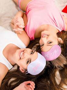 6/8/11 Mặt nạ cô dâu và mặt nạ ngủ phù dâu Quà tặng cầu hôn phù dâu Quà tặng tiệc độc thân có túi đựng màu trắng Quà tặng tiệc độc thân - Nhiều màu - Xem 8