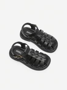 Annil Zapatos para niños, sandalias deportivas para niñas, zapatos de princesa para primavera y verano, zapatos romanos de suela blanda para uso exterior