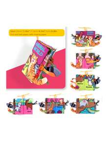 6-Page Unrippable Cloth Book For Infants & Toddlers, Montessori Cognitive Book With Ocean Animals & Dinosaur Cartoon Patterns, Promotes Early Learning & Cognitive Development, Christmas/Thanksgiving Gift, Baby Sensory Book, Infant Cloth Book, Baby's First Cognitive Book