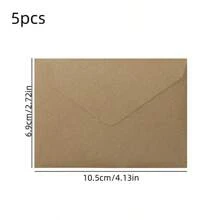 Vintage Style Special Paper Triangular Mini Envelope Cards Storage Pouch Membership Card Envelope