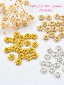 30pcs, Flower Spacer.Not Easy To Lose Colour And Allergy.Perfect For Ladies To Make, Bracelets, Necklaces, Keychains, Ladies Accessories.Make Ladies Jewellery With Your Own Characteristics.Beads, Spacers.Key Ring Decorations.Bead Accessories. Diy Glamour Jewellery Accessories.