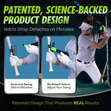 Ayuda de entrenamiento de swing de béisbol/sófbol SWINGRAIL - Equipo para batear y golpear - Blanco - Ver 5