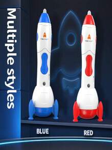 Brinquedo Educativo Foguete para Crianças, Caneta 3D de Baixa Temperatura com Impressão 3D, Exercício Cerebral DIY, Caneta de Desenho 3D, Filamento PCL de Baixa Temperatura com Tela LCD, Presente de Aniversário e Natal para Meninos e Meninas, Caneta Criativa de Desenho DIY 3D, Brinquedo Educativo Caneta de Impressão 3D para Crianças