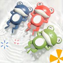 3pcs Frog Bath Toys - Made Of Plastic, Suitable For Water Games, Ideal For Shower And Swimming Pool Play, Also A Great Gift For Summer Vacation - Multicolor - View 4