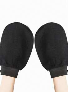 3 Pieces Deep Exfoliating Gloves For Smooth And Shiny Skin - Body Scrub For Bath And Shower - Cleanses Dry Dead Skin - Gentle Yet Effective Exfoliating Gloves, Korean Exfoliating Gloves, Visibly Remove Dead Skin, Great For Self-Tanning Or Keratosis Pilaris, Made Of 100% Viscose, Comes With Body Scrub, Bag, Storage Box, Hair Clips