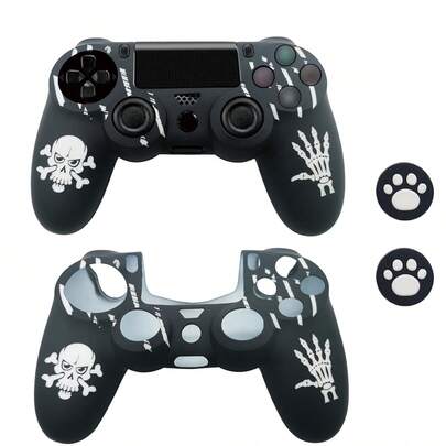 1 Set Controller Protective Case + 2 Joystick Caps, Non-Slip Textured Design, Enhances Gameplay Feel, Anti-Slip, Anti-Sweat, Anti-Scratch