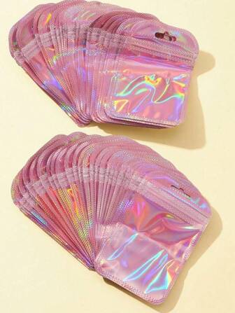 10/30/100pcs Transparent Resealable Jewelry Bags With Ziplock,Anti-Oxidation,Prevents Tarnishing,For Storing Earrings, Necklaces, Jewelry, Small Gift, Accessory Party Favor Pouches