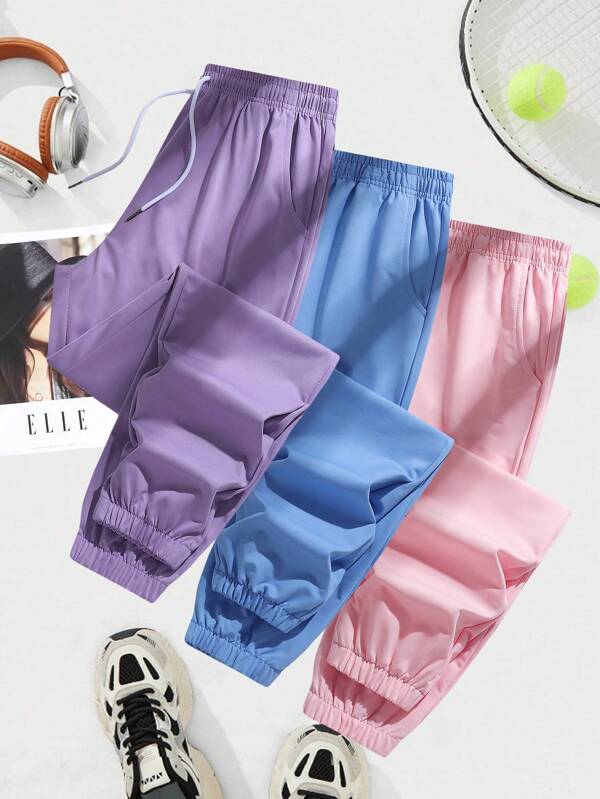 Women's Joggers Pants Pockets Drawstring Running Sweatpants For Women Lounge Workout Jogging