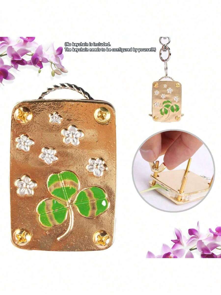 Juego mini de prensa de flores de metal | Herramienta DIY para prensar especímenes vegetales, un imprescindible para artesanías artísticas, un regalo creativo para entusiastas de las plantas y la artesanía