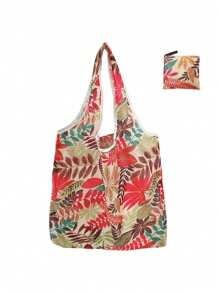 قطعة واحدة حقيبة بقالة كبيرة قابلة للطي، حقيبة شاطئ قابلة للغسيل، حقيبة بوليستر قابلة للتمزق، مستلزمات مطبخ، أدوات تخزين المطبخ، ديكور الغرفة، مناسبة للمطبخ والمطعم والحفلات والتخييم والتجمعات، هدية لأصدقائك وعائلتك