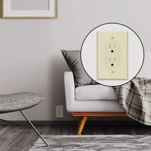 ENERLITES Decorator Light Switch Or Receptacle Outlet Wall Plate, Gloss Finish, Size 1-Gang 4.50&#34; X 2.76&#34;, Unbreakable Polycarbonate Thermoplastic, UL Listed, 8831-W, White