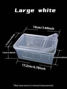 Pet Feeding Box, Reptile Small Feeding Box Pet Snail Crawling Pet Box Hermit Crab Spider Scorpion Horned Frog Lizard Insect Box - Multicolor - View 10