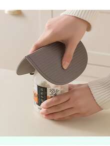 1pc Multi-Function Dining Table Mat, Kitchen Non-Slip Heat Resistant Pad, Silicone Coaster, Trivet - Beige - View 8