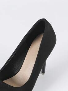 Giày cao gót hở mũi thời trang dự tiệc cho nữ - màu đen - Xem 8