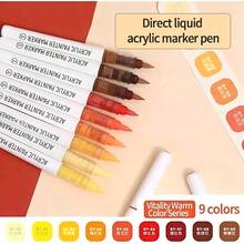 1支装126色丙烯马克笔，软头，适合学生使用，不透明，可混色，高品质美术用品，适合DIY，返校礼物