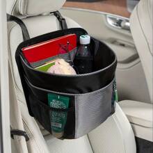 ZukMi Multi-Functional Storage Organizer For Driver/Front Passenger Seat (With Cup Holder & 10 Pockets), Suitable For SUVs, Sedans, Trucks, And