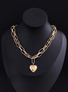 1pc Minimalist Gold Pendant Necklace, Multiple Styles Available