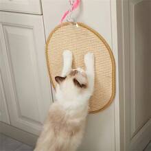 [Durable Cactus Cat Scratching Mat] Natural Sisal Cat Scratching Mat - Cactus Shape Durable Claw Sharpening Board For Cats, Mess-Free Sisal Rope Design