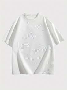 Camiseta Casual de Manga Curta com Gola Redonda para Esportes ao Ar Livre Masculinos, Nova Chegada na Primavera/Verão