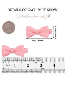 4/20/40/60pcs Assorted Color Macaron Baby Hair Clips, Cute Baby Hair Accessories, Suitable For All Seasons, Colorful And Fun, Suitable For Daily Wear, Holiday Gifts (Random Color) - Multicolor - View 2