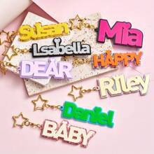 Customized Keychain Large Size Design Star Buckle Souvenir Birthday Gift Surprise Gift Graduation Season Back To School Season Travel Essentials